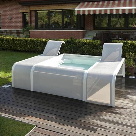 Gre Pools Piscine Mariposa En Aluminium Avec 2 Transats Intégrés - Blanc - 282 X 219 X 60 Cm 4 Gre Pools Piscine Mariposa En Aluminium Avec 2 Transats Intégrés - Blanc - 282 X 219 X 60 Cm – Image 2