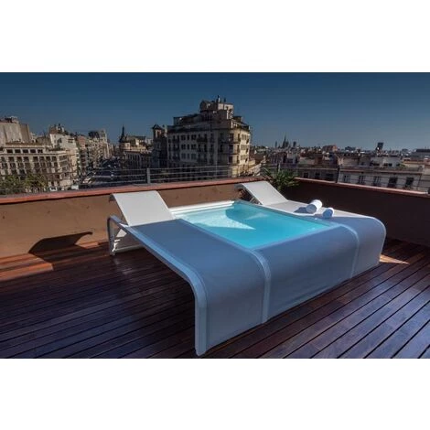 Gre Pools Piscine Mariposa En Aluminium Avec 2 Transats Intégrés - Blanc - 282 X 219 X 60 Cm 5 Gre Pools Piscine Mariposa En Aluminium Avec 2 Transats Intégrés - Blanc - 282 X 219 X 60 Cm – Image 3