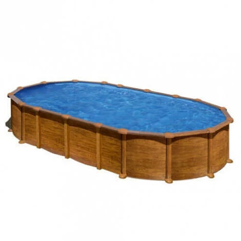 Piscine Acier Gré Ovale Amazonia 744 X 399 X H.132 Cm - Filtre à Sable - Bleu 4 Piscine Acier Gré Ovale Amazonia 744 X 399 X H.132 Cm - Filtre à Sable - Bleu – Image 2