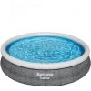 Piscine Hors Sol Ronde 366x76 Cm Avec Effet Rotin Bestway Fast Set 57445 -Piscine Soldes Boutique 55858574 1