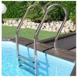 POOLCREW Piscine De Jardin Madeira - Enterrable Marron Imprégné Sous Pression 620 X 420 Cm - Marron -Piscine Soldes Boutique 55870778 4