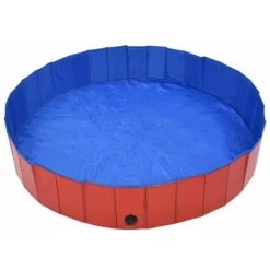 Piscine Pliable Pour Chiens Rouge 160x30 Cm PVC FUIENKO -Piscine Soldes Boutique 55871331 3