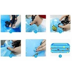 Piscine Gonflable Famille Enfant Rectangulaire Plastique Jardin Longueur 130cm FUIENKO -Piscine Soldes Boutique 55871858 3