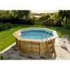 POOLCREW Piscine De Jardin Lanzarougee - Enterrable Marron Imprégné Sous Pression 428 X Cm - Marron -Piscine Soldes Boutique 55889801 1