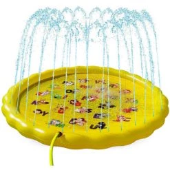 BENOBBY KIDS Coussin De Pulvérisation D'eau Gonflable En PVC Pour Enfants En Plein Air été éclaboussant L'eau-jaune Animal-un Pack