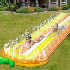 BENOBBY KIDS Toboggans Aquatiques Pour Enfants, Double Course, Ananas, Centre De Jeu, Arroseur Gonflable, Coussin Gonflable Pour Enfants, Jeux De Piscine D'été, Jouets Aquatiques En Plein Air, 1pc 11 BENOBBY KIDS Toboggans Aquatiques Pour Enfants, Double Course, Ananas, Centre De Jeu, Arroseur Gonflable, Coussin Gonflable Pour Enfants, Jeux De Piscine D'été, Jouets Aquatiques En Plein Air, 1pc -Piscine Soldes Boutique 56069927 5