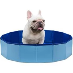 BENOBBY KIDS Piscine Portable Pour Chien De Compagnie, Baignoire Pliable De 78,7 X 20,1 Cm, Spa Intérieur Et Extérieur Pliable étanche Pour Chien De Chat Pour Chiens Et Chats, Bleu, 1 Pièce