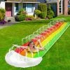 BENOBBY KIDS Toboggan Aquatique Arc-en-ciel De 4,5 M Avec Pulvérisation Et Coussin De Protection Gonflable Pour Centre De Jeux Pour Enfants, Jeux De Piscine, Cadeaux De Fête De Piscine En Plein Air Pour Garçons, Filles, Jouets D'arrosage, 1 Pièce [planche à Roulettes -Piscine Soldes Boutique 56070268 1