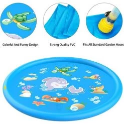 BENOBBY KIDS Pare-éclaboussures Pour Tout-petits, 68" (environ 172,7 Cm) Arroseur Pour Enfants Pour Tapis De Jeu Aquatique Amusant En Plein Air Jouets Pour Grands Enfants, Tout-petits Et Tout-petits -Piscine Soldes Boutique 56070579 4