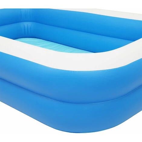 NUZANTO Piscine Gonflable 102" X 70" X 22" - Epaisseur Paroi 0.3mm Bleu 5 NUZANTO Piscine Gonflable 102" X 70" X 22" - Epaisseur Paroi 0.3mm Bleu – Image 3