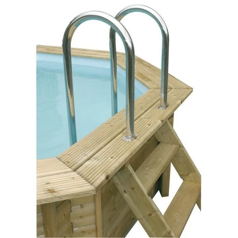 UBBINK Piscine Bois Ocea 860x470x130 Liner Bleu 4 UBBINK Piscine Bois Ocea 860x470x130 Liner Bleu – Image 2