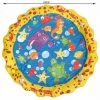 DONTODENT Splash Pad - Tapis D'arrosage Pour Enfants Et Chiens Pour Jeux D'extérieur Arroseur D'eau D'été - Jeu De Jouets De Jardin - Dauphin Bleu De 1 Mètre