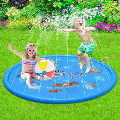 DONTODENT Splash Pad - Tapis D'arrosage Pour Enfants Et Chiens Pour Jeux D'extérieur Arroseur D'eau D'été - Jeu De Jouets De Jardin - Jaune 1 Mètre 3 DONTODENT Splash Pad - Tapis D'arrosage Pour Enfants Et Chiens Pour Jeux D'extérieur Arroseur D'eau D'été - Jeu De Jouets De Jardin - Jaune 1 Mètre
