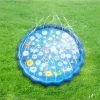 DONTODENT Splash Pad - Tapis D'arrosage Pour Enfants Et Chiens Pour Jeux D'extérieur Arroseur D'eau D'été - Jeu De Jouets De Jardin - Jaune 1,7 Mètres -Piscine Soldes Boutique 56762006 1