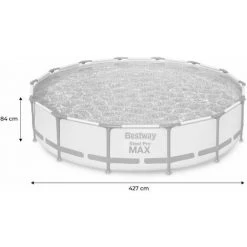 Piscine Tubulaire BESTWAY - Peridot 14.5m² Grise- Piscine Ronde Ø4.3m Avec Pompe De Filtration Et Cartouche Filtrante Piscine Hors Sol. Armature Acier - Gris 11 Piscine Tubulaire BESTWAY - Peridot 14.5m² Grise- Piscine Ronde Ø4.3m Avec Pompe De Filtration Et Cartouche Filtrante Piscine Hors Sol. Armature Acier - Gris -Piscine Soldes Boutique 56806503 5