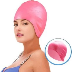BENOBBY KIDS Bonnet De Bain Rose, Bonnet De Bain Protection Auditive 3D Femme, Homme, Adulte Unisexe, Enfant, Adolescent, Bonnet De Bain En Silicone étanche Pour Cheveux Longs/courts, Dreadlocks, Extensions De Cheveux, Tresses -Piscine Soldes Boutique 56862044 4