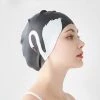 BENOBBY KIDS Bonnet De Bain Pour Femme, Bonnet De Bain En Silicone Pour Femme, Bonnet De Bain Imperméable Pour Cheveux Longs, Convient Aux Femmes Et Aux Filles, Style Cygne à Fond Noir -Piscine Soldes Boutique 56862115 1