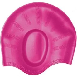 BENOBBY KIDS Bonnet De Bain Rose Rouge, Bonnet De Bain Protection Auditive 3D Femme, Homme, Adulte Unisexe, Enfants, Adolescents, Bonnet De Bain étanche En Silicone Pour Cheveux Longs/courts, Dreadlocks, Extensions De Cheveux, Tresses