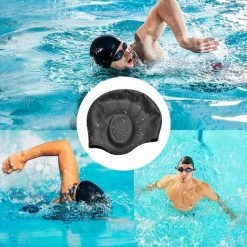 BENOBBY KIDS Bonnet De Bain Noir, Bonnet De Bain Protection Auditive 3D Femme, Homme, Adulte Unisexe, Enfants, Adolescents, Bonnet De Bain étanche En Silicone Pour Cheveux Longs/courts, Dreadlocks, Extensions De Cheveux, Tresses 11 BENOBBY KIDS Bonnet De Bain Noir, Bonnet De Bain Protection Auditive 3D Femme, Homme, Adulte Unisexe, Enfants, Adolescents, Bonnet De Bain étanche En Silicone Pour Cheveux Longs/courts, Dreadlocks, Extensions De Cheveux, Tresses -Piscine Soldes Boutique 56863566 5