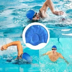 BENOBBY KIDS Bonnet De Bain Bleu, Bonnet De Bain Protection Auditive 3D Femme, Homme, Adulte Unisexe, Enfant, Adolescent, Bonnet De Bain étanche En Silicone Pour Cheveux Longs/courts, Dreadlocks, Extensions De Cheveux, Tresses -Piscine Soldes Boutique 56863568 5