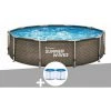 Piscine Tubulaire Summer Waves Active Frame Pool Ronde Effet Rotin 3,05 X 0,76 M + 6 Cartouches De Filtration -Piscine Soldes Boutique 57027624 1
