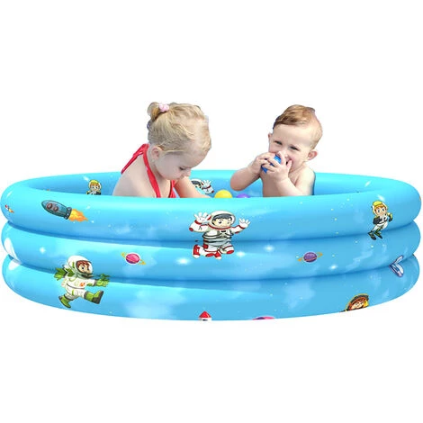 DMTOOL Piscine Gonflable Baignoire De Natation Ronde PVC Enfant Jouet Eté Plage Jardin-TYPE A 110CM 3 DMTOOL Piscine Gonflable Baignoire De Natation Ronde PVC Enfant Jouet Eté Plage Jardin-TYPE A 110CM