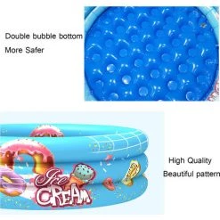 DMTOOL Piscine Gonflable Baignoire De Natation Ronde PVC Enfant Jouet Eté Plage Jardin-TYPE A 110CM 8 DMTOOL Piscine Gonflable Baignoire De Natation Ronde PVC Enfant Jouet Eté Plage Jardin-TYPE A 110CM -Piscine Soldes Boutique 57046595 3