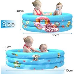DMTOOL Piscine Gonflable Baignoire De Natation Ronde PVC Enfant Jouet Eté Plage Jardin-TYPE A 110CM 9 DMTOOL Piscine Gonflable Baignoire De Natation Ronde PVC Enfant Jouet Eté Plage Jardin-TYPE A 110CM -Piscine Soldes Boutique 57046595 4