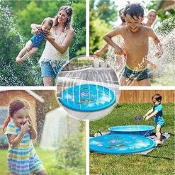 GUAZHUNIFR Tapis Enfant De Jet D'eau, 170cm Tapis De Pulvérisation D'eau Eau Piscine, PVC Durable Gonflable Jeux Et Jouets De Plein Air D'été, Splash Sprinkle Play Pad Mat.Gu.B/bon 10 GUAZHUNIFR Tapis Enfant De Jet D'eau, 170cm Tapis De Pulvérisation D'eau Eau Piscine, PVC Durable Gonflable Jeux Et Jouets De Plein Air D'été, Splash Sprinkle Play Pad Mat.Gu.B/bon -Piscine Soldes Boutique 57120264 4