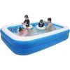 NORCKS Piscine Gonflable Piscine Familiale Gonflable Pleine Grandeur Pour Enfants Et Adultes - Piscine Hors Sol épaissie Et Résistante à L'usure Pour Les Fêtes D'été Dans Le Jardin Extérieur 262 X 177 X 56 CM - Bleu -Piscine Soldes Boutique 57162105 1