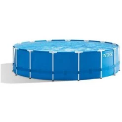 Piscine Tubulaire Metal Frame Ronde 4,57 X 1,22 M - Intex - Bleu -Piscine Soldes Boutique 5756461 5