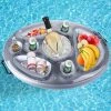 GUAZHUNIFR 8 Trous Gonflable Porte-Boissons Bar Flottant, Jus De Bière Plateau De Boissons Salade De Fruits Buffet Serveur Grande Capacité Pour Piscine D'été En Plein Air Plage Piscine Party Spa Supply,GU.B/bon -Piscine Soldes Boutique 57704267 1