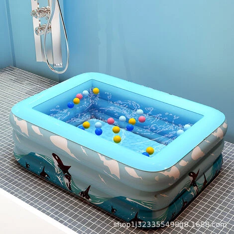 BENOBBY KIDS Pataugeoire, Pataugeoire Gonflable à 3 Anneaux, Pataugeoire Familiale Pour Enfants, Piscine Pour Bébé, Baignoire Gonflable Pour Bébé, Grande Pataugeoire Rectangulaire Pour Enfants, Pour Nager Ou Pagayer, Extérieur Et Intérieur D 7 BENOBBY KIDS Pataugeoire, Pataugeoire Gonflable à 3 Anneaux, Pataugeoire Familiale Pour Enfants, Piscine Pour Bébé, Baignoire Gonflable Pour Bébé, Grande Pataugeoire Rectangulaire Pour Enfants, Pour Nager Ou Pagayer, Extérieur Et Intérieur D – Image 5