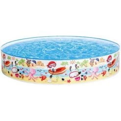 BENOBBY KIDS Pataugeoire, Piscines – Piscine Pour Enfants Piscine Pour Tout-petits Piscine Gonflable Pour Piscine Extérieure Arrière-cour Pour Enfants Adultes, Centre De Natation Pliable En PVC Durable Baignoires Familiales Piscine Pour Bébé (152 X 25 Cm)