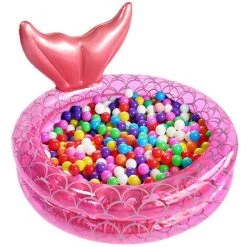 BENOBBY KIDS Piscine Gonflable Pour Enfants Sirène, Piscine Ronde De Jardin Pour Enfants, Pataugeoire Intérieure Et Extérieure Pour Tout-petits Centre De Jeux Aquatiques En été (120 Cm)