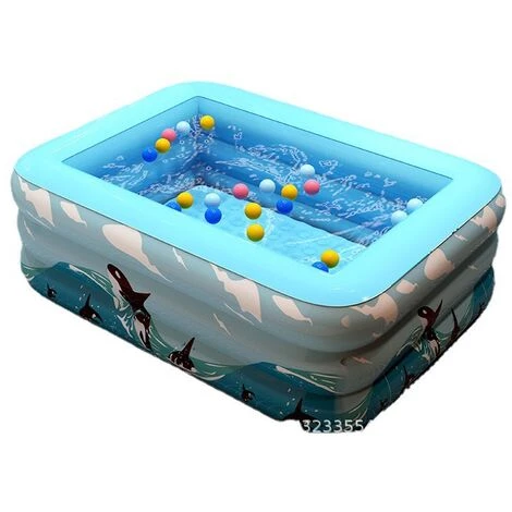 BENOBBY KIDS Pataugeoire, Pataugeoire Gonflable à 3 Anneaux, Pataugeoire Familiale Pour Enfants, Piscine Pour Bébé, Baignoire Gonflable Pour Bébé, Grande Pataugeoire Rectangulaire Pour Enfants, Pour Nager Ou Pagayer, Extérieur Et Intérieur E 3 BENOBBY KIDS Pataugeoire, Pataugeoire Gonflable à 3 Anneaux, Pataugeoire Familiale Pour Enfants, Piscine Pour Bébé, Baignoire Gonflable Pour Bébé, Grande Pataugeoire Rectangulaire Pour Enfants, Pour Nager Ou Pagayer, Extérieur Et Intérieur E