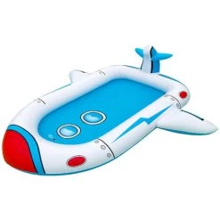 BENOBBY KIDS Pataugeoire, Piscine Familiale Gonflable, Pataugeoire Familiale Pour Enfants, Piscine Pour Bébé, Pour Nager Ou Patauger, Extérieure Et Intérieure (avion)
