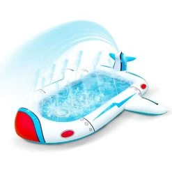 BENOBBY KIDS Pataugeoire, Piscine Familiale Gonflable, Pataugeoire Familiale Pour Enfants, Piscine Pour Bébé, Pour Nager Ou Patauger, Extérieure Et Intérieure (avion) -Piscine Soldes Boutique 57817601 4