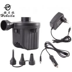 BENOBBY KIDS Pompe à Air électrique, Pompe à Air Portable à Remplissage Rapide Avec 3 Buses, 110 V AC/12 V DC, Pompes De Gonflage/dégonflage Parfaites Pour Le Camping En Plein Air, Coussins Gonflables, Matelas Pneumatiques, Bateaux, Anneau De Natation (voiture Et Mais