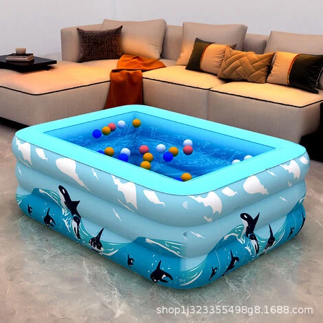 BENOBBY KIDS Pataugeoire, Pataugeoire Gonflable à 2 Anneaux, Pataugeoire Familiale Pour Enfants, Piscine Pour Bébé, Baignoire Gonflable Pour Bébé, Grande Pataugeoire Rectangulaire Pour Enfants, Pour Nager Ou Patauger, Extérieur Et Intérieur A 4 BENOBBY KIDS Pataugeoire, Pataugeoire Gonflable à 2 Anneaux, Pataugeoire Familiale Pour Enfants, Piscine Pour Bébé, Baignoire Gonflable Pour Bébé, Grande Pataugeoire Rectangulaire Pour Enfants, Pour Nager Ou Patauger, Extérieur Et Intérieur A – Image 2