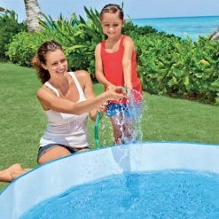 BENOBBY KIDS Pataugeoire, Piscines – Piscine Pour Enfants Piscine Pour Tout-petits Piscine Gonflable Pour Piscine Extérieure Arrière-cour Pour Enfants Adultes, Centre De Natation Pliable En PVC Durable Baignoires Familiales Piscine Pour Bébé (244 X 46 Cm) -Piscine Soldes Boutique 57817614 3