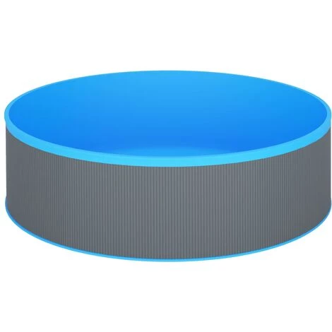 TRUE DEAL Piscine à éclaboussures 350x90 Cm Gris 5 TRUE DEAL Piscine à éclaboussures 350x90 Cm Gris – Image 3