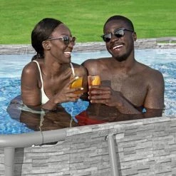 TRUE DEAL Bestway Ensemble De Piscine Power Steel 427x250x100 Cm -Piscine Soldes Boutique 57840091 5