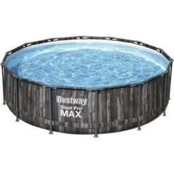 Kit Piscine Hors Sol Tubulaire BESTWAY Steel Pro Max™ - 427 X 107 Cm - Ronde (Livrée Avec Pompe De Filtration, échelle Et B -Piscine Soldes Boutique 57867037 4