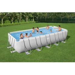 Kit Piscine Hors Sol Tubulaire BESTWAY Power Steel™ - 640 X 274 X 132 Cm - Rectangulaire (Filtre, échelle, Diffuseur, Bâche) 8 Kit Piscine Hors Sol Tubulaire BESTWAY Power Steel™ - 640 X 274 X 132 Cm - Rectangulaire (Filtre, échelle, Diffuseur, Bâche) -Piscine Soldes Boutique 57867109 2