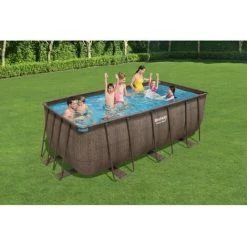 Kit Piscine Hors Sol Tubulaire BESTWAY - Power Steel™- 412 X 201 X 122cm - Rectangulaire (Avec Filtre A Sable, échelle Et Dif -Piscine Soldes Boutique 57869162 3