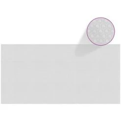 INLIFE Film Solaire De Piscine Flottant PE 400x200 Cm Gris