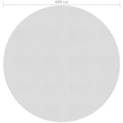 INLIFE Film Solaire De Piscine Flottant PE 488 Cm Gris -Piscine Soldes Boutique 57884687 4