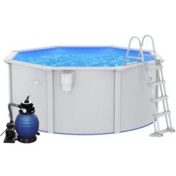 INLIFE Piscine Avec Pompe Filtrante à Sable Et échelle 300x120 Cm 8 INLIFE Piscine Avec Pompe Filtrante à Sable Et échelle 300x120 Cm -Piscine Soldes Boutique 57884978 2