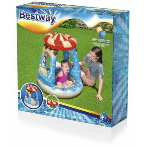 BESTWAY DEUTSCHLAND GMBH Pataugeoire Candyville Avec Pare-soleil 5 BESTWAY DEUTSCHLAND GMBH Pataugeoire Candyville Avec Pare-soleil – Image 3